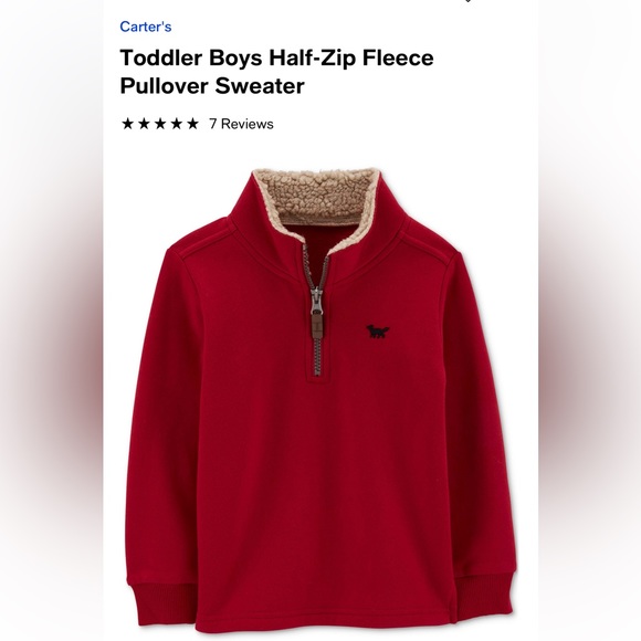 Carters 4T pullover - Picture 6 of 7